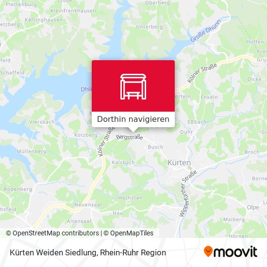 Kürten Weiden Siedlung Karte