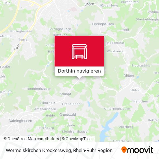 Wermelskirchen Kreckersweg Karte