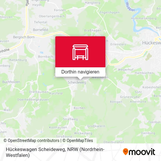 Hückeswagen Scheideweg Karte