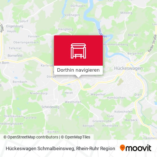Hückeswagen Schmalbeinsweg Karte