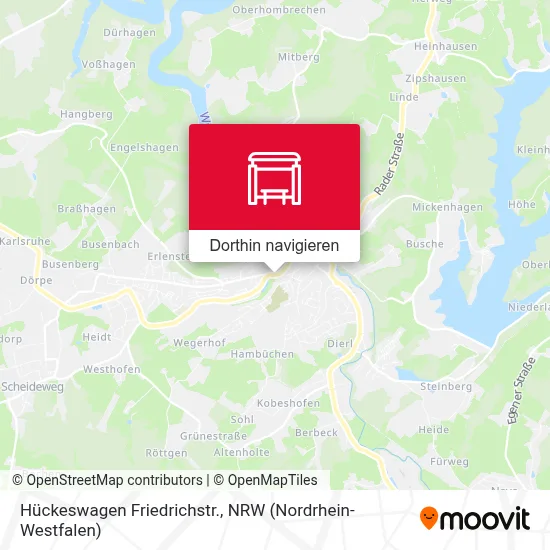 Hückeswagen Friedrichstr. Karte