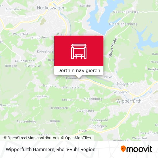 Wipperfürth Hämmern Karte