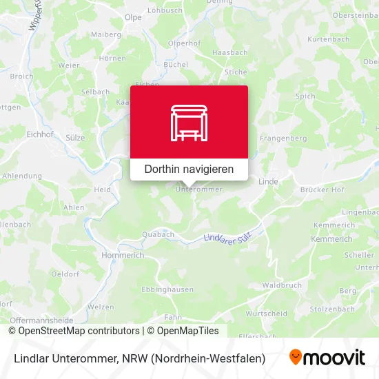 Lindlar Unterommer Karte