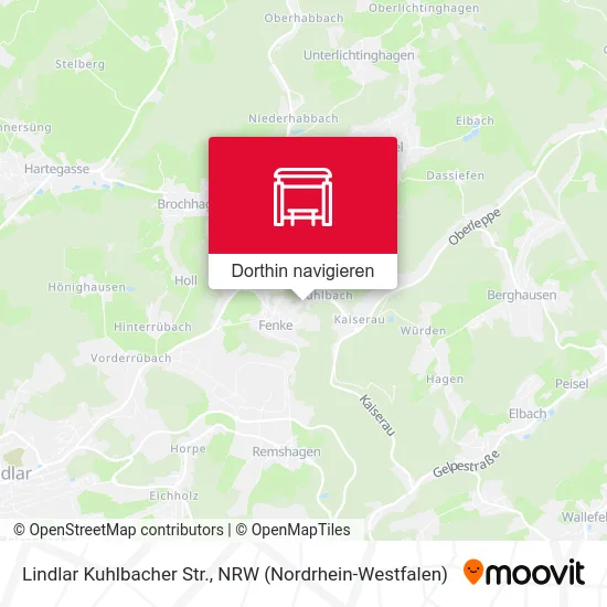 Lindlar Kuhlbacher Str. Karte