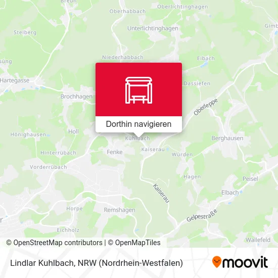 Lindlar Kuhlbach Karte