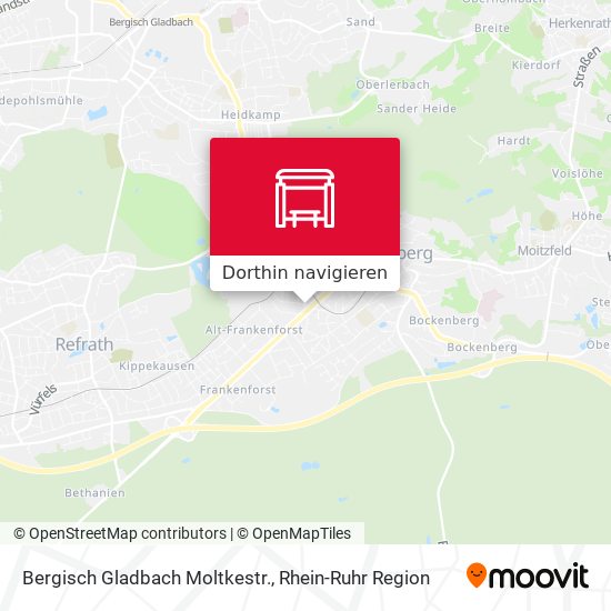 Bergisch Gladbach Moltkestr. Karte
