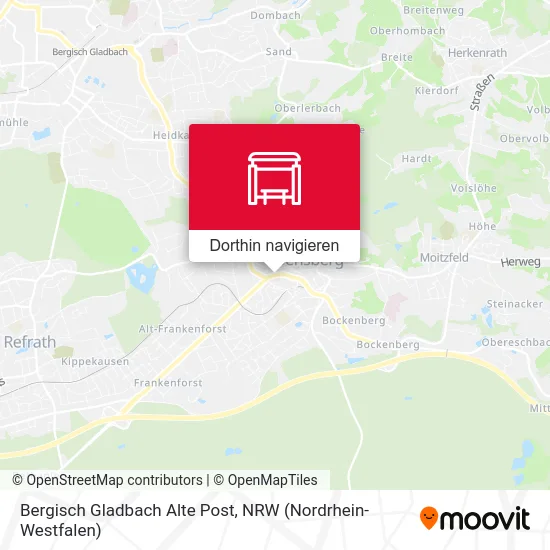 Bergisch Gladbach Alte Post Karte