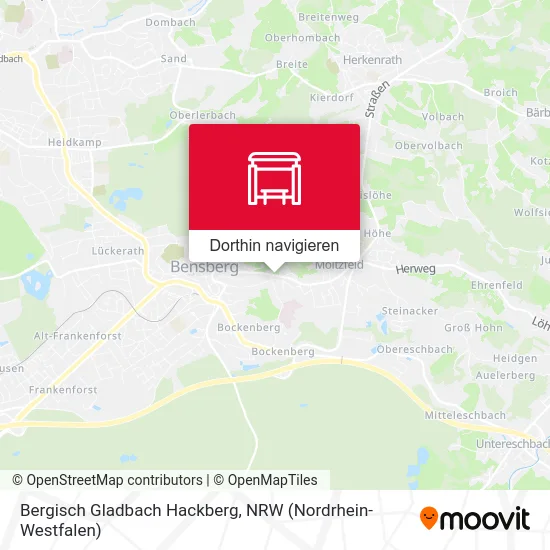 Bergisch Gladbach Hackberg Karte