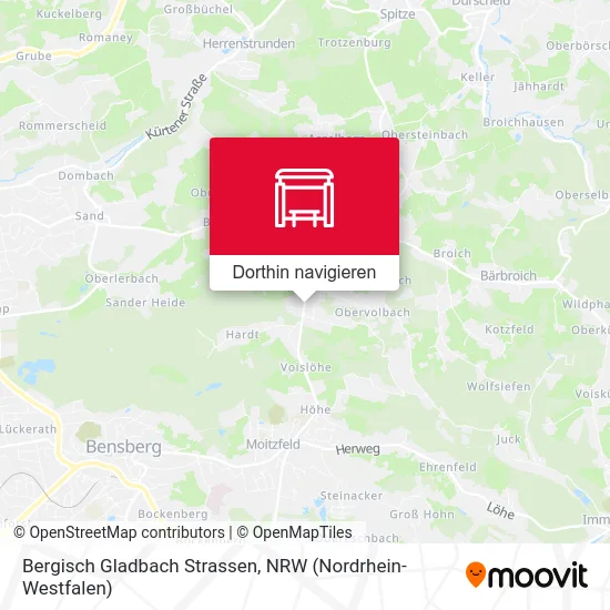 Bergisch Gladbach Strassen Karte