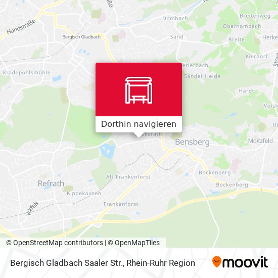 Bergisch Gladbach Saaler Str. Karte