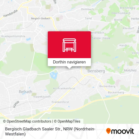 Bergisch Gladbach Saaler Str. Karte