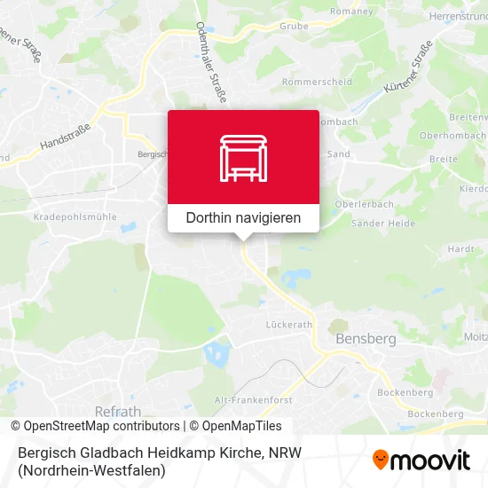 Bergisch Gladbach Heidkamp Kirche Karte