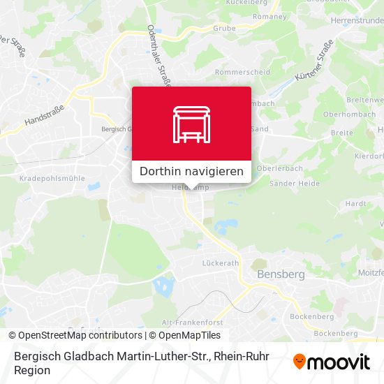 Bergisch Gladbach Martin-Luther-Str. Karte