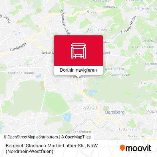 Bergisch Gladbach Martin-Luther-Str. Karte