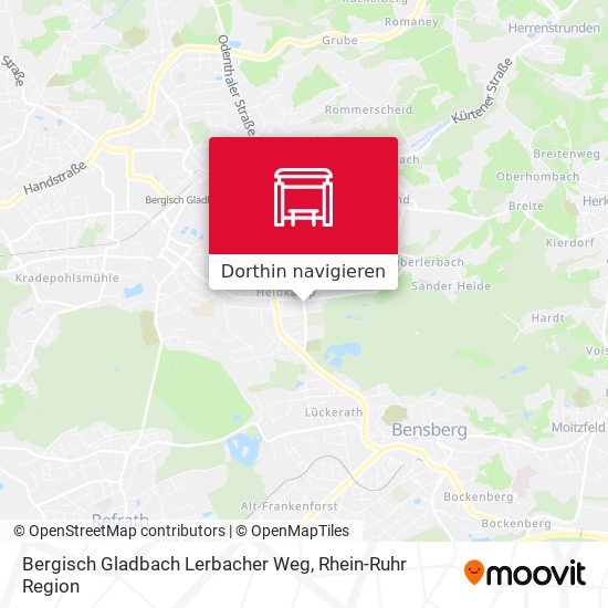 Bergisch Gladbach Lerbacher Weg Karte