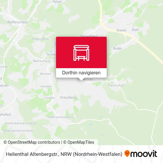 Hellenthal Altenbergstr. Karte