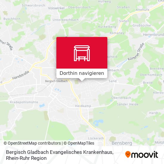 Bergisch Gladbach Evangelisches Krankenhaus Karte