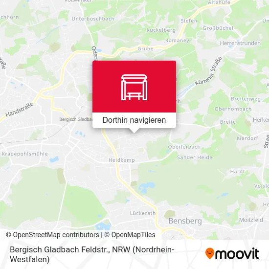 Bergisch Gladbach Feldstr. Karte