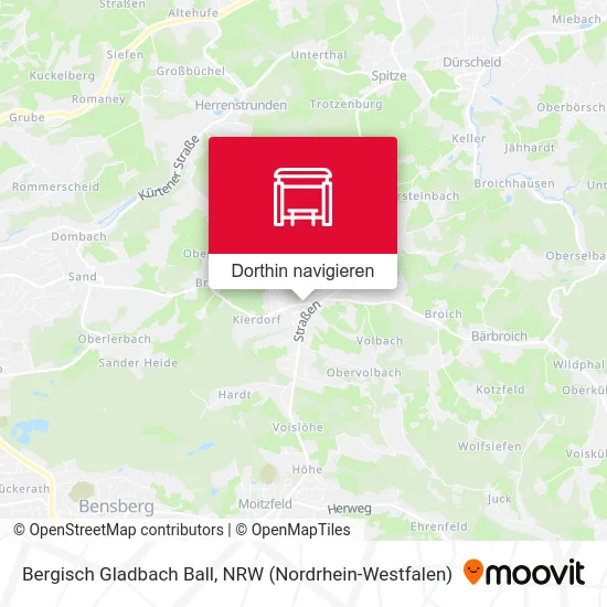 Bergisch Gladbach Ball Karte