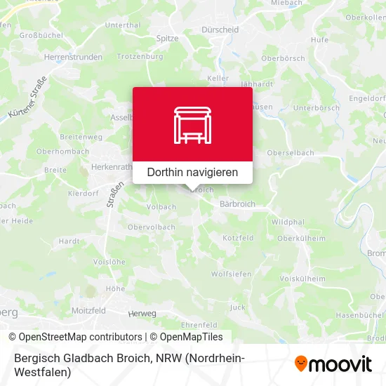 Bergisch Gladbach Broich Karte