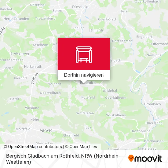 Bergisch Gladbach am Rothfeld Karte