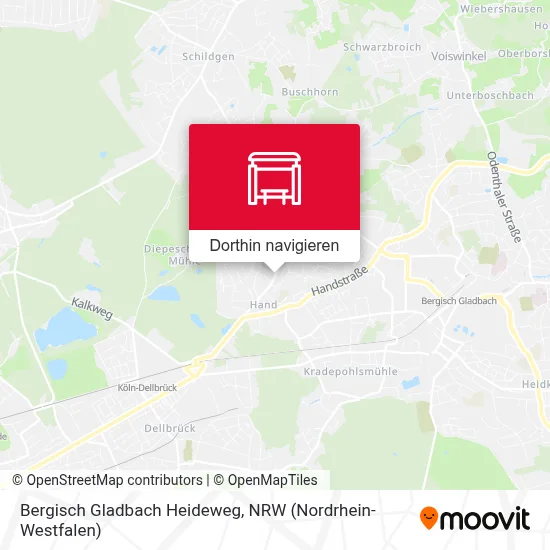 Bergisch Gladbach Heideweg Karte