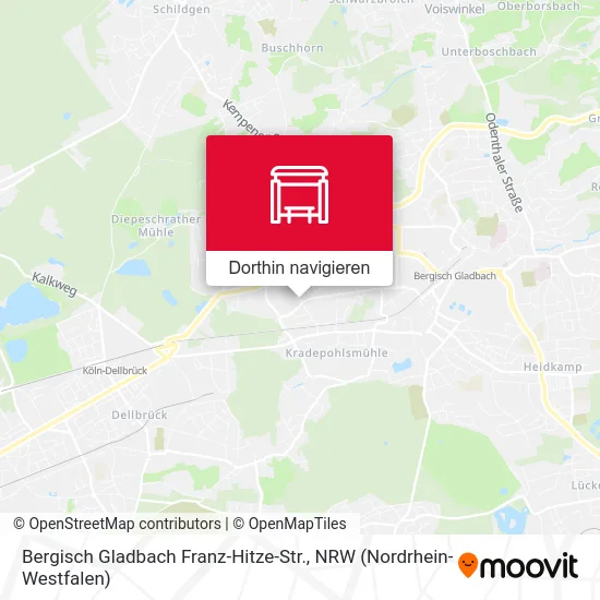 Bergisch Gladbach Franz-Hitze-Str. Karte