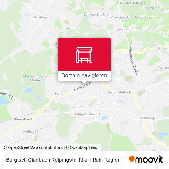 Bergisch Gladbach Kolpingstr. Karte