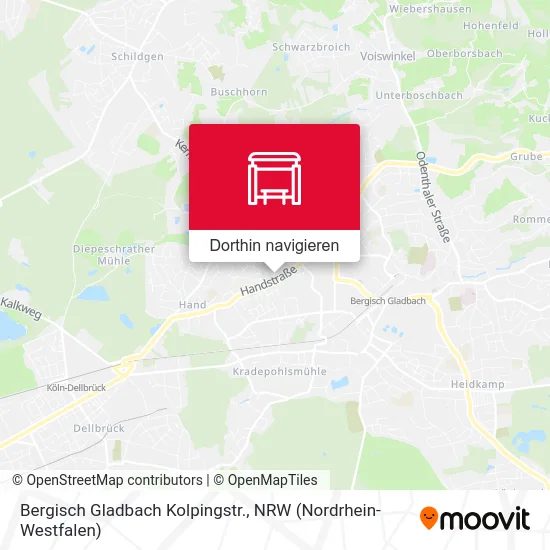 Bergisch Gladbach Kolpingstr. Karte