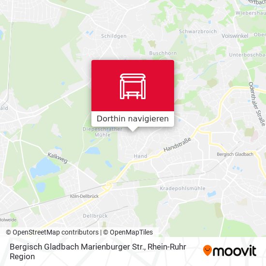 Bergisch Gladbach Marienburger Str. Karte