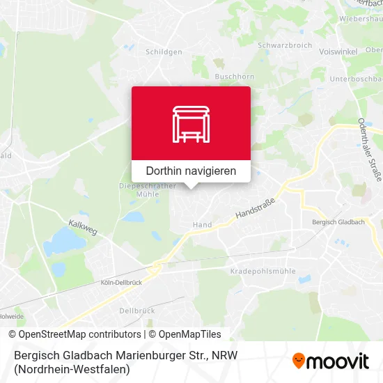 Bergisch Gladbach Marienburger Str. Karte