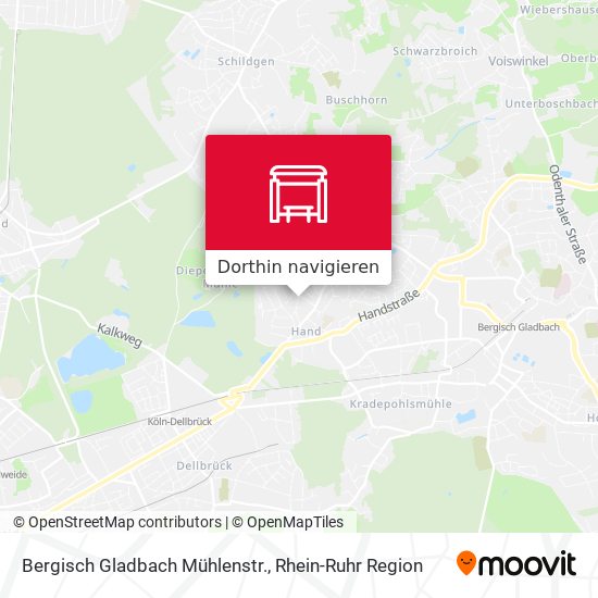 Bergisch Gladbach Mühlenstr. Karte