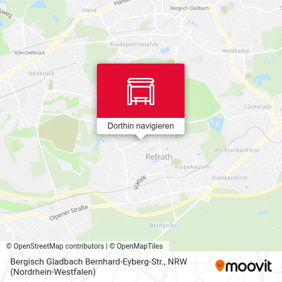 Bergisch Gladbach Bernhard-Eyberg-Str. Karte