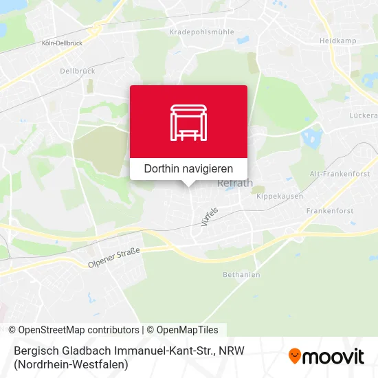 Bergisch Gladbach Immanuel-Kant-Str. Karte