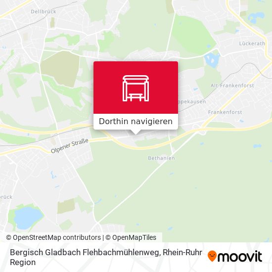 Bergisch Gladbach Flehbachmühlenweg Karte