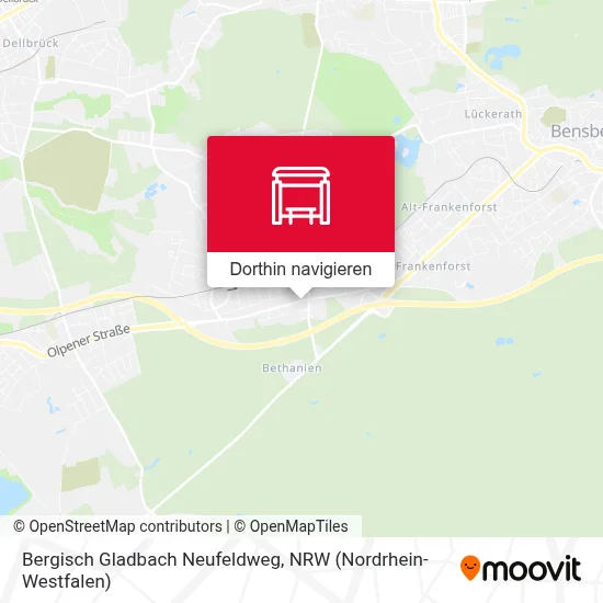 Bergisch Gladbach Neufeldweg Karte