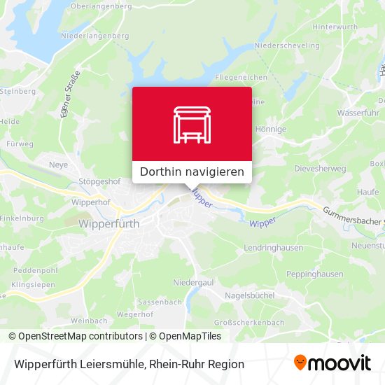 Wipperfürth Leiersmühle Karte