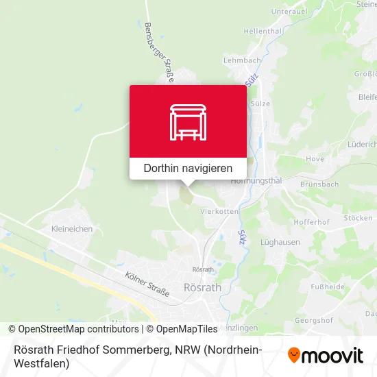 Rösrath Friedhof Sommerberg Karte