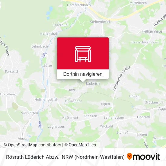 Rösrath Lüderich Abzw. Karte