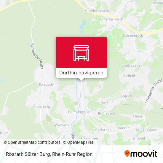 Rösrath Sülzer Burg Karte