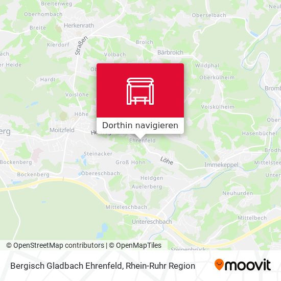 Bergisch Gladbach Ehrenfeld Karte