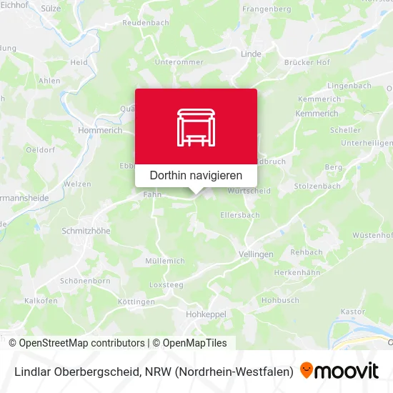 Lindlar Oberbergscheid Karte