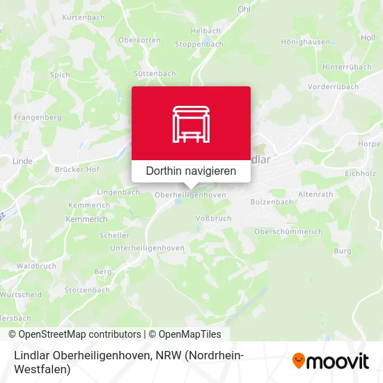 Lindlar Oberheiligenhoven Karte
