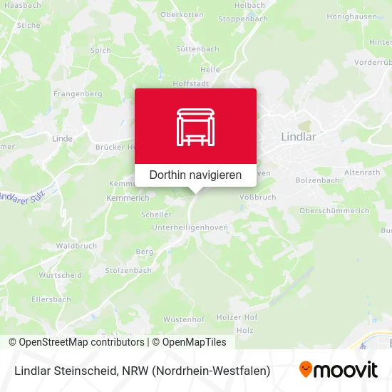 Lindlar Steinscheid Karte