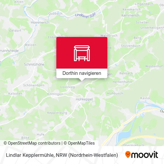 Lindlar Kepplermühle Karte