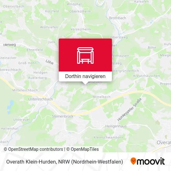 Overath Klein-Hurden Karte