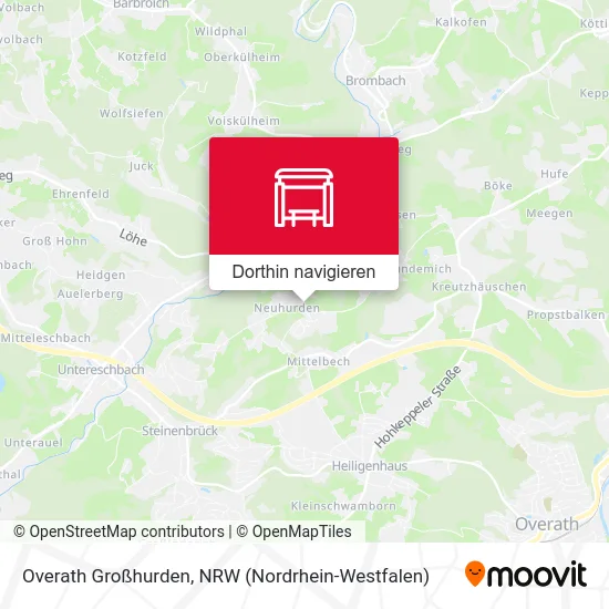 Overath Großhurden Karte
