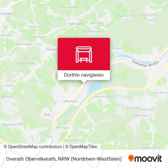 Overath Obervilkerath Karte
