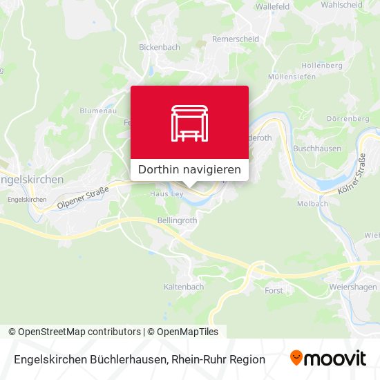 Engelskirchen Büchlerhausen Karte