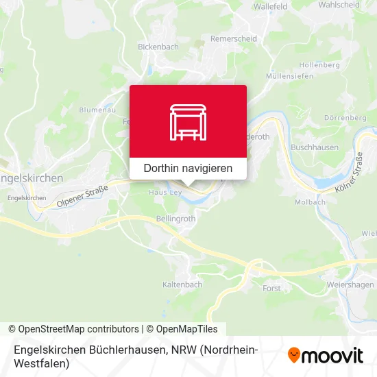 Engelskirchen Büchlerhausen Karte